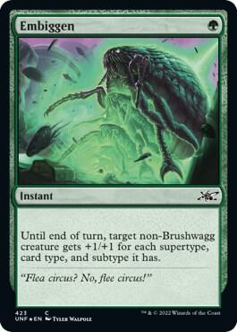 Embiggen (Galaxy Foil) card from Unfinity