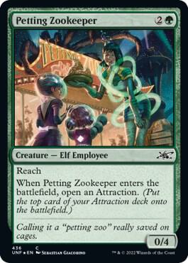 Petting Zookeeper (Galaxy Foil) card from Unfinity