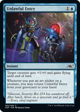 Unlawful Entry card from Unfinity
