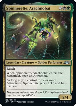 Spinnerette, Arachnobat card from Unfinity