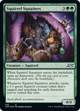Squirrel Squatters (Galaxy Foil) card from Unfinity