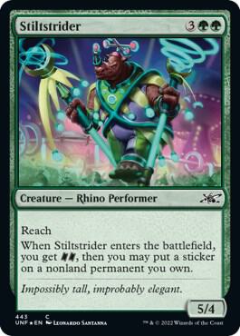 Stiltstrider (Galaxy Foil) card from Unfinity