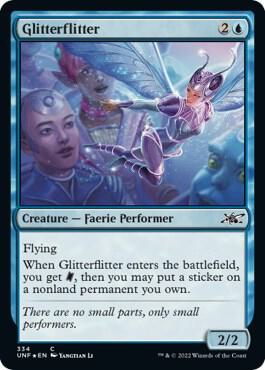 Glitterflitter (Galaxy Foil) card from Unfinity