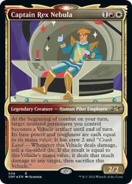 Captain Rex Nebula (Showcase) (Galaxy Foil) card from Unfinity