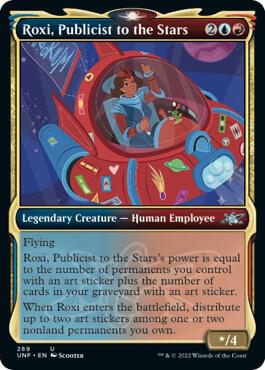 Roxi, Publicist to the Stars (Showcase) card from Unfinity