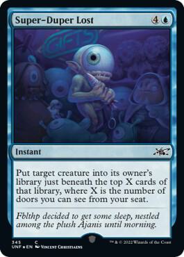 Super-Duper Lost (Galaxy Foil) card from Unfinity