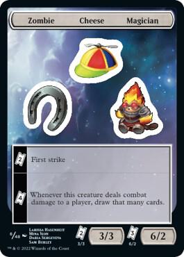 Zombie Cheese Magician card from Unfinity