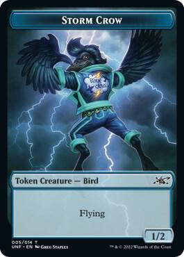 Storm Crow Token card from Unfinity