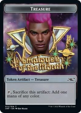 Treasure Token (012) card from Unfinity