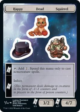 Happy Dead Squirrel card from Unfinity