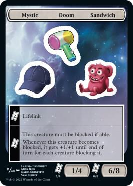 Mystic Doom Sandwich card from Unfinity