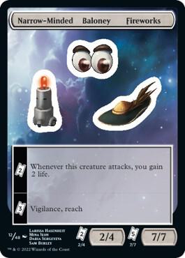 Narrow-Minded Baloney Fireworks card from Unfinity