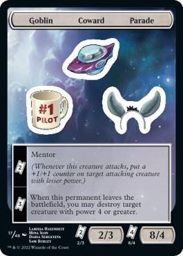 Goblin Coward Parade card from Unfinity
