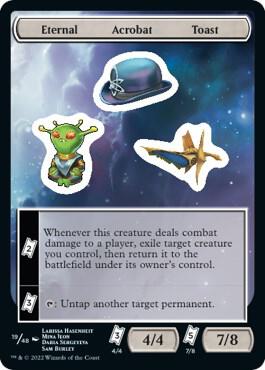 Eternal Acrobat Toast card from Unfinity