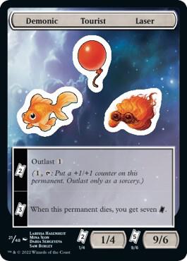 Demonic Tourist Laser card from Unfinity