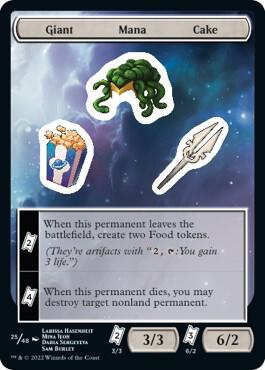 Giant Mana Cake card from Unfinity
