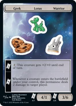 Geek Lotus Warrior card from Unfinity