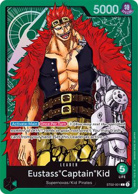 Eustass"Captain"Kid (001) card from Starter Deck 2: Worst Generation