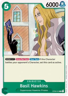 Basil Hawkins card from Starter Deck 2: Worst Generation