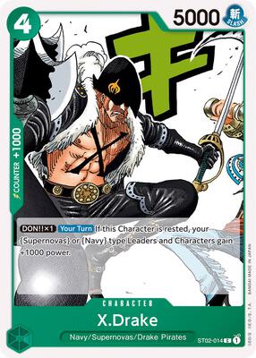 X.Drake card from Starter Deck 2: Worst Generation