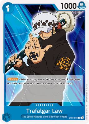 Trafalgar Law card from Starter Deck 3: The Seven Warlords of The Sea