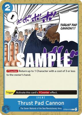 Thrust Pad Cannon card from Starter Deck 3: The Seven Warlords of The Sea