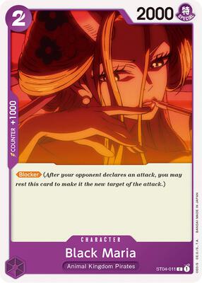 Black Maria card from Starter Deck 4: Animal Kingdom Pirates