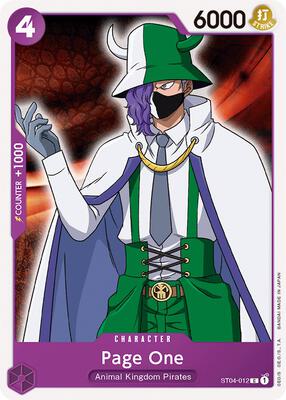 Page One card from Starter Deck 4: Animal Kingdom Pirates