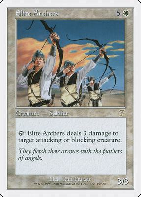 Elite Archers card from 7th Edition