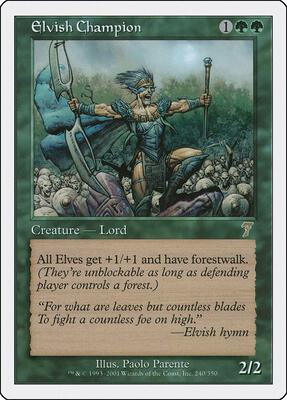 Elvish Champion card from 7th Edition