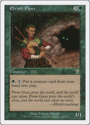 Elvish Piper card from 7th Edition