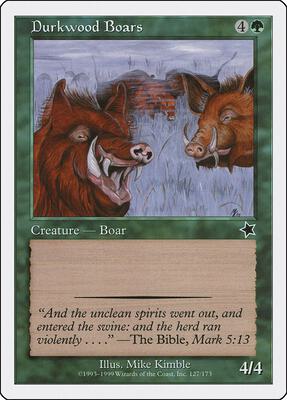 Durkwood Boars card from Starter 1999