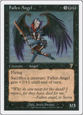 Fallen Angel card from 7th Edition