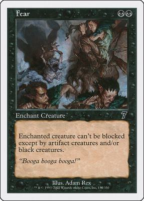 Fear card from 7th Edition