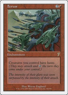 Fervor card from 7th Edition