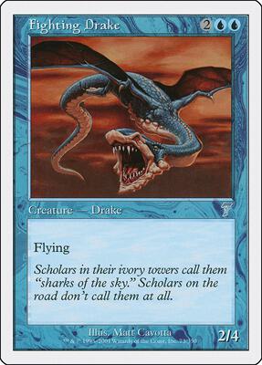 Fighting Drake card from 7th Edition