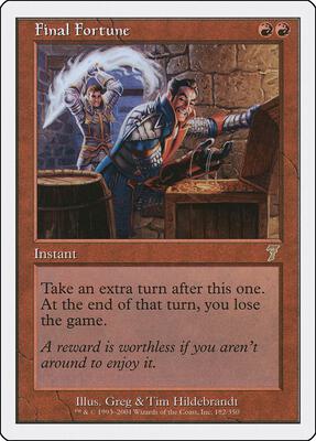 Final Fortune card from 7th Edition