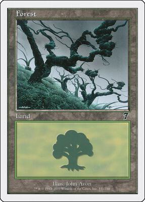 Forest (331) card from 7th Edition