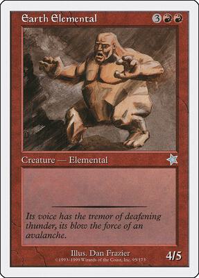Earth Elemental card from Starter 1999