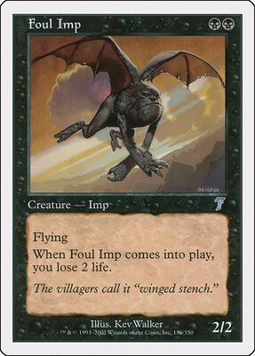 Foul Imp card from 7th Edition