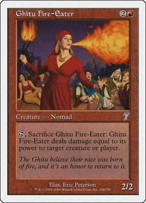 Ghitu Fire-Eater card from 7th Edition
