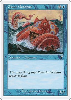 Giant Octopus card from 7th Edition