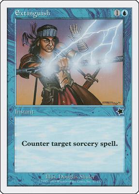 Extinguish card from Starter 1999