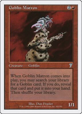 Goblin Matron card from 7th Edition