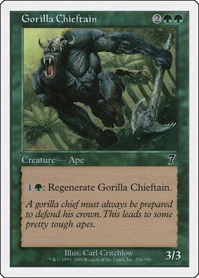 Gorilla Chieftain card from 7th Edition