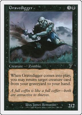 Gravedigger card from 7th Edition