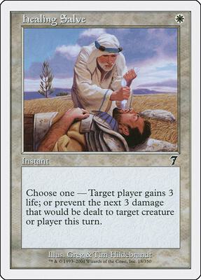 Healing Salve card from 7th Edition
