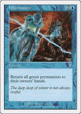 Hibernation card from 7th Edition