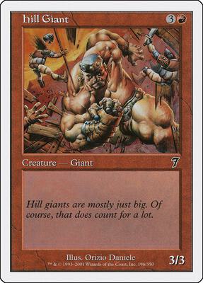 Hill Giant card from 7th Edition