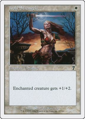 Holy Strength card from 7th Edition